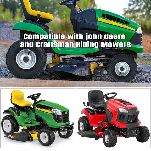 Front Tire And Wheel Assembly 15x6.00-6 For Riding Mower And Lawn Tractor, 4 Ply Pneumatic With Turf Tread, 2 Pack on tractors