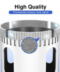 Diamond Drill Bits Hole Saw Kit For Glass And Ceramic Tiles, close-up of diamond-coated blade with emery fine sand detail.
