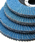 Stack of 40 Grit Zirconia Flap Disc 5 Inch 125mm Industrial Sanding Wheel Heavy Duty All Purpose High Density Grinding Disc For Polishing Metal Stainless Steel And Wood 13000 RPM 50 Pack