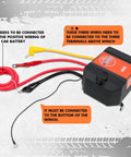 Zesuper 12V Electric Winch Control Box Solenoid Relay Kit with color-coded wires for installation on 8000-17000 lb winches.