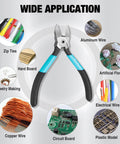 5 Inch Pro Grade Wire Cutter With CNC Machined Edges And CR V Thickened Flush Cutter for Crafts and Electronics