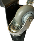Close-up of Heavy Duty Low Profile Desk Cabinet Corner Mover Dolly Set Of 4 Premium Quiet Pu Rollers showing durable PU swivel caster.