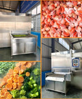 Built Tough IQF Tunnel Freezer With Integrated Conveyor Belt For Lightning Fast Blast Chilling Of Meat Seafood And Produce On Busy Production Lines, stainless steel design, chilling vegetables.