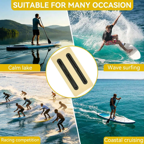 Lightweight Surf Foil Gear Box With Stable Mount Track For Surf Foil Accessories Black Dope Foam Box Holder displayed in use cases