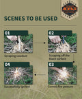 Step-by-step guide using Survival Fire Starter Kit With 5.1 Inch Ferro Rod, Dual Fire Strikers, 80dB Whistle, Paracord Lanyard, Sawdust Scraper