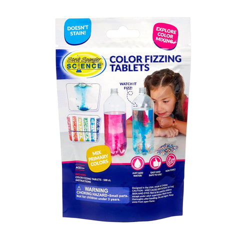 True Color Fizzers Tub Tint Tablets Pack For Water Coloring One Tablet Colors Up To A Liter Includes Blue Red Yellow Primary Colors