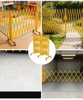 Heavy Duty Expandable Metal Barricade With Smooth Rolling Casters And One Eighty Degree Swivel Action for site safety and crowd control.