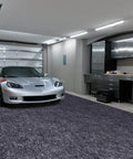 Triple Layer Garage Floor Mat With Waterproof Barrier And Non Slip Backing Heavy Duty Reusable Absorbent Surface installed in garage