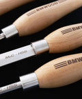 Dope M2 High Speed Steel Woodturning Gouge Built Tough With Deep Cryo Processing For Insane Edge Grip And Slick Smooth Cuts On Any Bench Project Featuring Rock Hard Beech Handle And Classic Curved Flute Profile That Truly Performs, showing beech handle and high-speed steel blade.