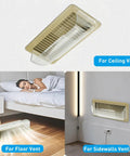 Magnetic Register Vent Deflector With Neodymium Magnets, Quick Airflow Direction For 9 To 14 Inch Vents, Works On Ceiling, Floor, Wall