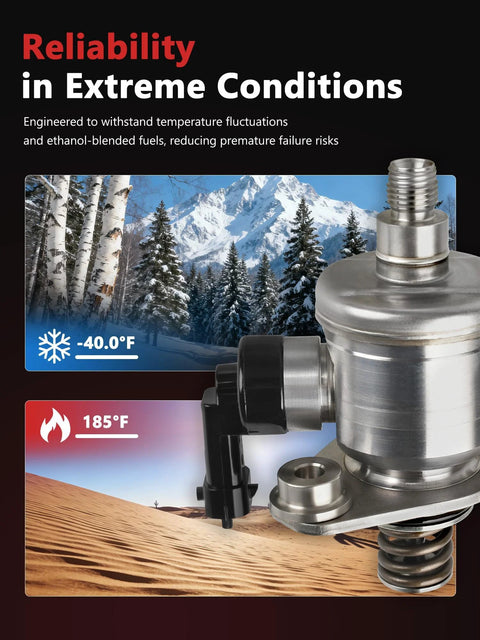 Beef Up Your Ride With A Drop-In High Pressure Fuel Pump Replacement showcasing durability in extreme temperatures