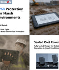Heavy Duty 10.1 Inch Windows 11 Pro Rugged Tablet With Intel N5100 8Gb Ram 128Gb Ip68 waterproof tablet shown in muddy conditions.