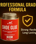 Go-To Heavy Duty Shoe Cement For Sole Repair can, 4oz, labeled professional grade formula, clear adhesive for shoes.