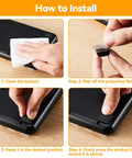 How to install Top Tier Self Adhesive Rubber Feet For Electronics And Gear 16 Pack Black Anti Slip Pads with clear steps.