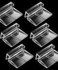 Top Shelf Aquarium Lid Clips For Rimless Glass Tanks Heavy Duty Acrylic Fish Tank Hardware six clear clips for secure lid installation