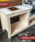 Workbench on heavy-duty leveling casters with ratchet handle design for industrial use, total capacity 2200 lbs, set of 4, TD60.
