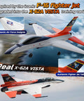 F16 Style RC Airplane With 4 Channel Control And 6 Axis Gyro Stabilizer Ready To Fly EPP Glider in flight with jet design.