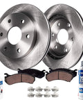 2WD Front Wheel Bearing Hubs Brake Kit With 12 Inch Rotor For Chevy GMC Silverado Sierra Yukon XL Express Savana 2500 Tahoe Replacement Includes Rotors And Pads set with rotors, pads, cleaner