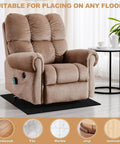 Recliner Floor Protector Pads For Hardwood Floors No Slip 30 By 30 Inches Thick Felt Floor Mats For Swivel Chairs And Carpets Keeps Furniture From Sliding Prevent Scratches Noise Dampening Easy To Clean Black under a recliner chair.