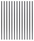 26 Inch Grooved Aluminum Deck Balusters Hollow Round Rail Spindles Matte Black 50 Pack For Bang For Your Buck Railing Upgrade