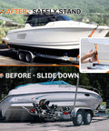 Boat Trailer Transom Tie Down Straps, Heavy Duty 1 Inch By 4 Feet, Retractable Ratchet Straps secures boats during transport, before and after use.