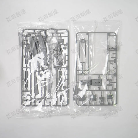Unassembled parts of EA 18G Growler Electronic Attack Aircraft Model Kit in one forty-eight scale, on sprues in plastic bags.