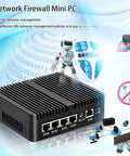 Built Different Fanless Firewall Box Cranking Out Celeron 6305 with four LAN ports for secure networking in compact design.