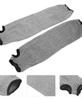Heavy Duty Cut Resistant Gardening Sleeves With Thumb Guard And Anti Cut Arm Protectors For Men And Women 2 Pack, grey arm guards.