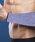 Premium Cut Resistant Arm Sleeves 2 Pack Blue Anti Cut Forearm Guards For Industrial Work Heavy Duty Job Site Hustle Legit Workshop Protection worn on arm