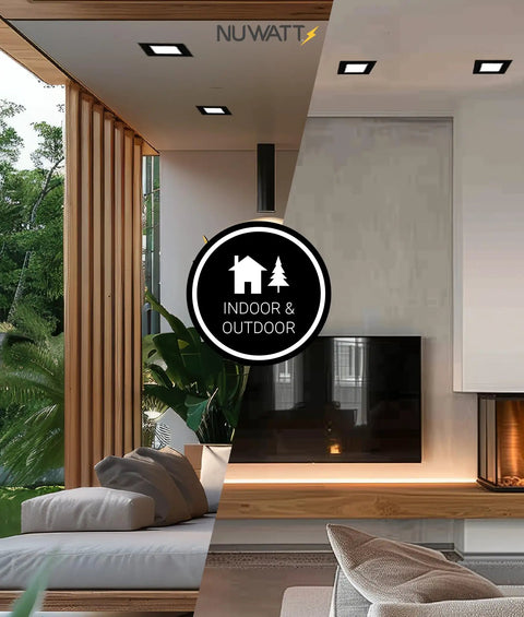 Six Pack 6 Inch Ultra Thin LED Recessed Lighting With Five CCTs Selectable indoor outdoor view