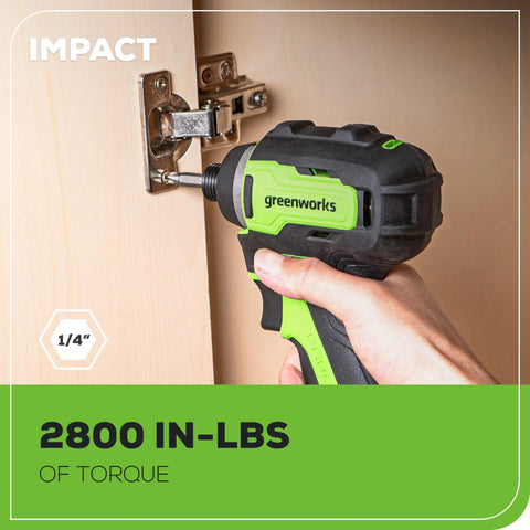 Using 24V Brushless Cordless Drill And Impact Driver Combo Kit With Half Inch Drill, Quarter Inch Hex Impact, Dual Batteries