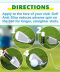 Instructions for Two Piece Golf Anti Slice Compound For Clubs To Boost Distance And Accuracy Gift Ready Packaging