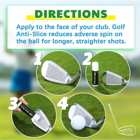 Instructions for Two Piece Golf Anti Slice Compound For Clubs To Boost Distance And Accuracy Gift Ready Packaging