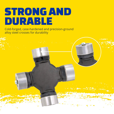 Non-Greaseable Super Strength Universal Joint 371 for Jeep Wrangler and 4x4 Trucks Replacement U Joint Heavy Duty Drive Shaft Joint High Torque Durable Off Road Performance