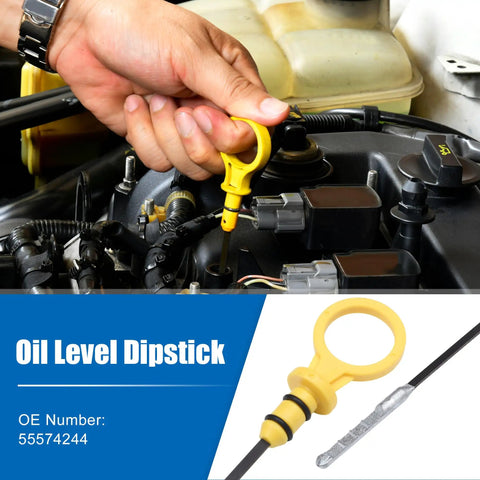 Engine Oil Level Indicator Dipstick Gauge Replacement Fits Chevrolet Cruze 2011 2015 Sonic 2012 2015 Trax 2015 Buick Encore 2013 2015 1.4L 4 Cylinder OE 55574244 in use