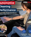 USANOOKS grey microfiber cleaning cloth, 12-pack, 12.5x12.5 in, for car interior surfaces
