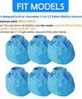 VRC2 Cloth Filter Bags For Vacmaster 1.5 To 3.2 Gallon Wet Dry Vacuums 6 Pack displayed with fit models list