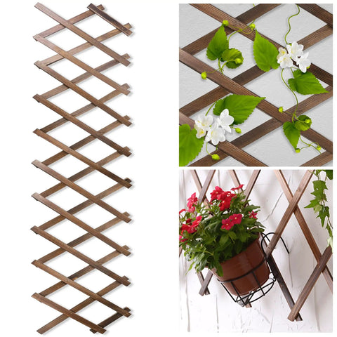 Expandable Wood Lattice Fence Panel Outdoor Use ✓