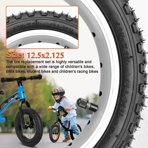 fahrradtasche für schüler Two Pack Kids Bike Tire Set, Puncture Resistant ✓