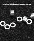 RC Car Shock Spacers Set With Eight Aluminum 6mm Upper Mount Spacers For Axial SCX10 Crawler And Off Road RC Rigs, durable alloy parts