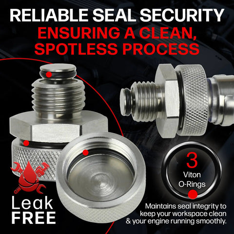 Reliable seal security for Made In USA Built To Last Heavy Duty Half Inch By Twenty Quick Oil Drain Plug in stainless steel.