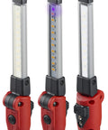 Rechargeable 500 Lumen Compact LED Work Light With Color Rite Technology showing three light settings