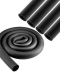 Four Pack 6 Ft Foam Pipe Insulation Tubing Three Quarter Inch ID Black Pool Noodle Cover For AC Line Set All Season Protection HVAC