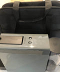 New Improved Travel Bag Case for Nespresso Essenza Mini and Pixie With Extra Interior Padding Protects Coffee Maker next to machine