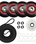 All In One Dryer Repair Kit 4392067 with Drum Roller WPW10314173 Belt 661570V Idler Pulley for Whirlpool Cabrio and Kenmore Elite