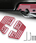 Jeep Sun Visor Repair Kit For Wrangler JK 2018 JL 2018 2023 Gladiator 2020 2023, featuring aluminum clips with flag design and tools