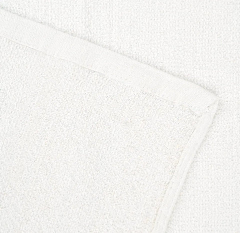 Close-up of Linen Terry Bar Mop Towels 14x17 White Value Pack Of 60 Absorbent And Durable Multipurpose Cleaning Rags Cotton Towels
