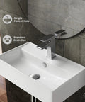 Claire Ceramic Wall Mounted Sink, A Real Space Saver For Small Bathrooms, Built To Last With Non Porous Scratch Resistant Ceramic
