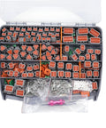 DT Connector Kit 706 Pcs For DT Series 2 3 4 6 8 12 Pin Connectors with solid contacts and removal tool in open case