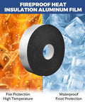 2 Inch Wide Pipe Insulation Wrap Roll 33 Feet Self Adhesive Foam Tube For Outdoor Water Pipes And AC Lines Winter Freeze Protection Heat Retention No Fuss Easy Install Durable Outdoor Plumbing Shield with fireproof film